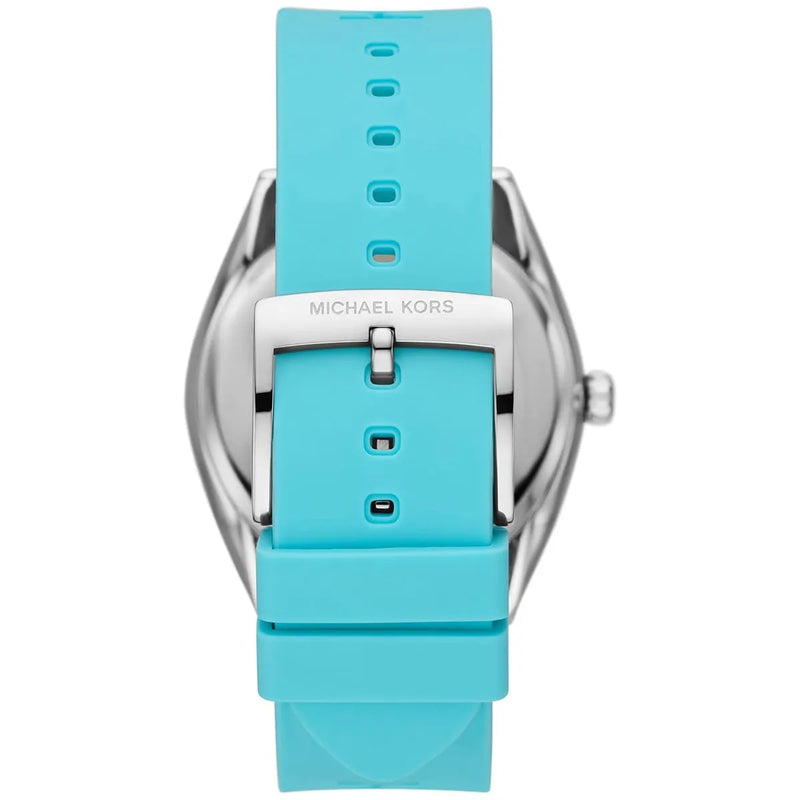 Michael Kors Janelle Quartz Blue Dial Blue Rubber Strap Watch For Women - MK7350 Buy Now By Michael Kors