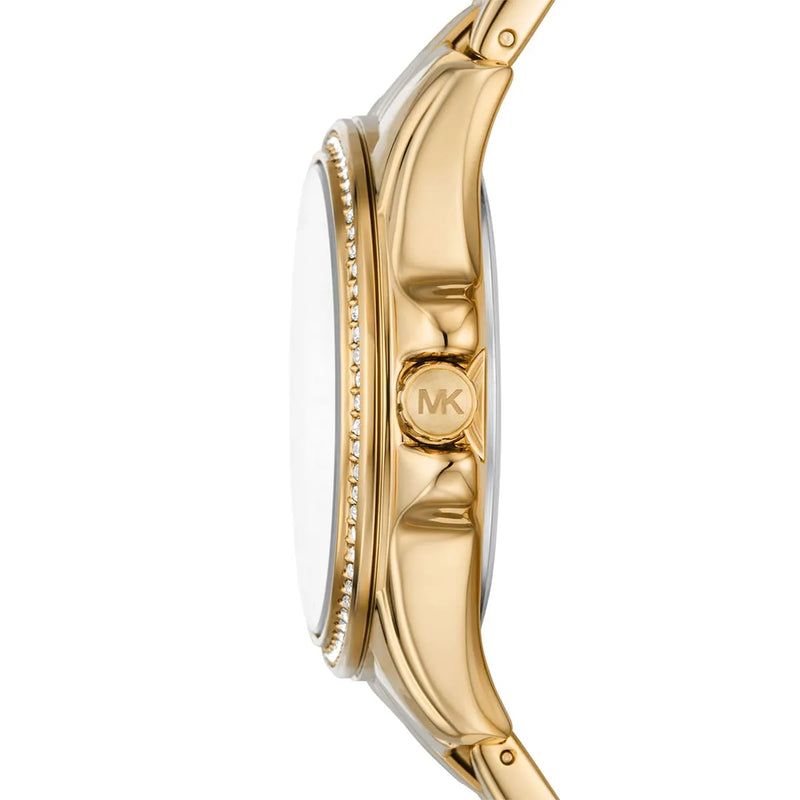 Michael Kors Mini Pilot Quartz Gold Dial Gold Steel Strap Watch For Women - MK7366 Buy Now By Michael Kors