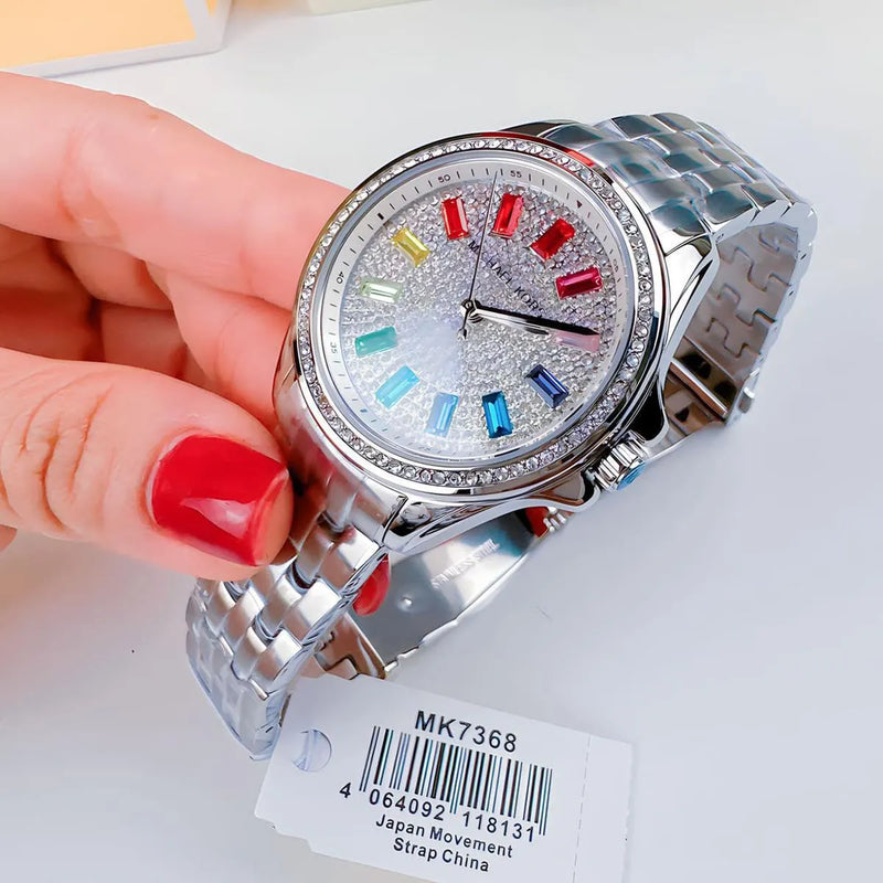 Michael Kors Pilot Quartz Silver Dial Silver Steel Strap Watch For Women - MK7368 Buy Now By Michael Kors