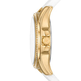 Michael Kors Mini Pilot Quartz Silver Dial White Silicone Strap Watch For Women - MK7372 Buy Now By Michael Kors