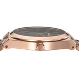 Michael Kors Lennox Three Hand Black Dial Rose Gold Steel Strap Watch For Women - MK7392 Buy Now By Michael Kors