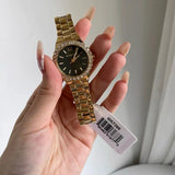 Michael Kors Lennox Quartz Green Dial Gold Steel Strap Watch For Women - MK7395 Buy Now By Michael Kors