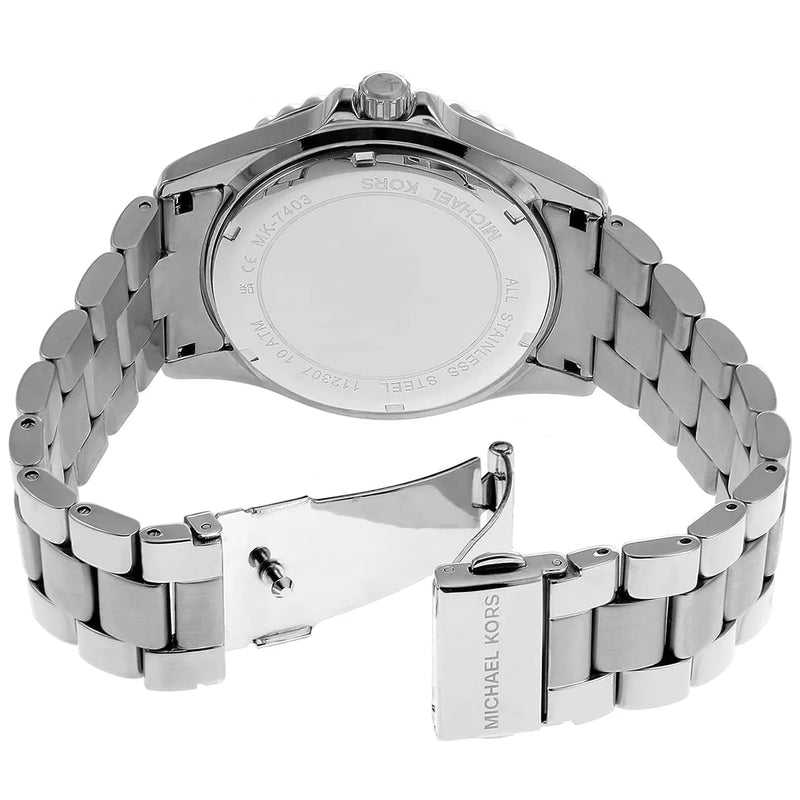 Michael Kors Everest Three hand Silver Dial Silver Steel Strap Watch For Women - MK7403 Buy Now By Michael Kors