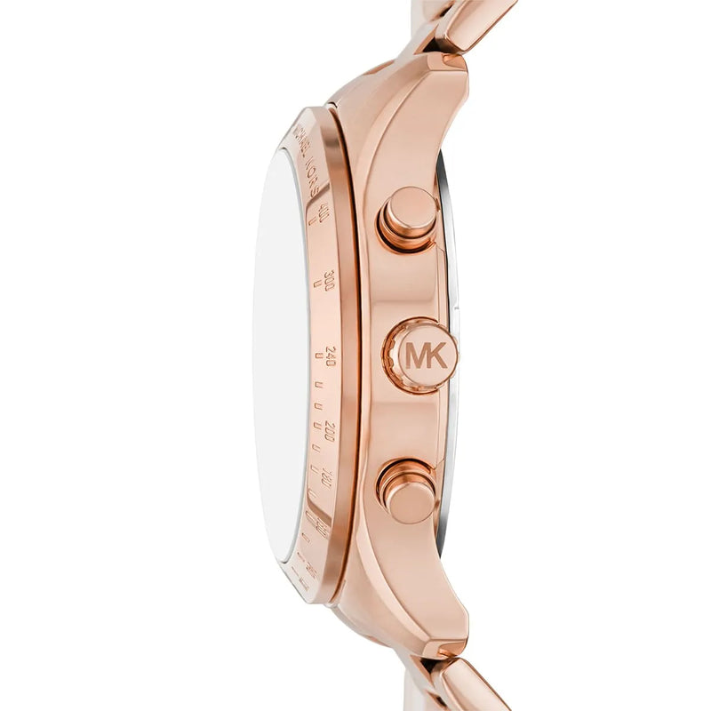 Michael Kors Berkley Chronograph Green Dial Rose Gold Steel Strap Watch For Women - MK7412 Buy Now By Michael Kors