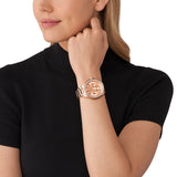 Michael Kors Wren Chronograph Rose Gold Dial Rose Gold Steel Strap Watch for Women - MK7430 Buy Now By Michael Kors