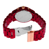 Michael Kors Runway Analog Chronograph Red Dial Red Steel Strap Watch for Women - MK7436 Buy Now By Michael Kors
