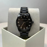 Michael Kors Lexington Lux Black Dial Black Steel Strap Watch For Women - MK7442 Buy Now By Michael Kors