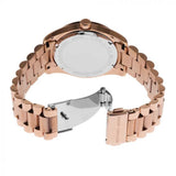 Michael Kors Lexington Three Hand Mother of Pearl Pink Dial Rose Gold Steel Strap Watch For Women - MK7444 Buy Now By Michael Kors