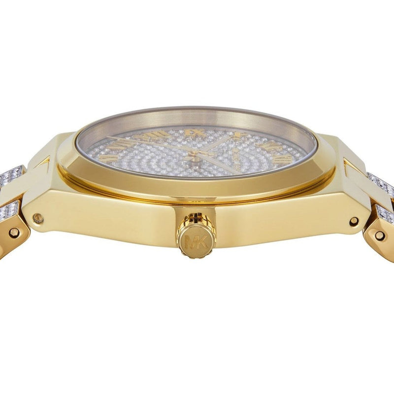 Michael Kors Lennox Pavé Crystals Silver Dial Two Tone Steel Strap Watch for Women - MK7487 Buy Now By Michael Kors