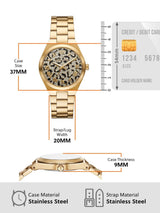 Michael Kors Lennox Three-Hand Gold Dial Gold Steel Strap Watch for Women - MK7500 Buy Now By Michael Kors