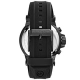 Shop Michael Kors Dylan Black Dial Black Rubber Strap Watch for Men - MK8152 in USA