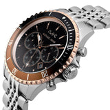 Michael Kors Bayville Chronograph Black Dial Silver Steel Strap Watch For Men - MK8725 Buy Now By Michael Kors