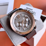 Michael Kors Brecken Chronograph Grey Dial Silver Mesh Strap Watch For Men - MK8868 Buy Now By Michael Kors