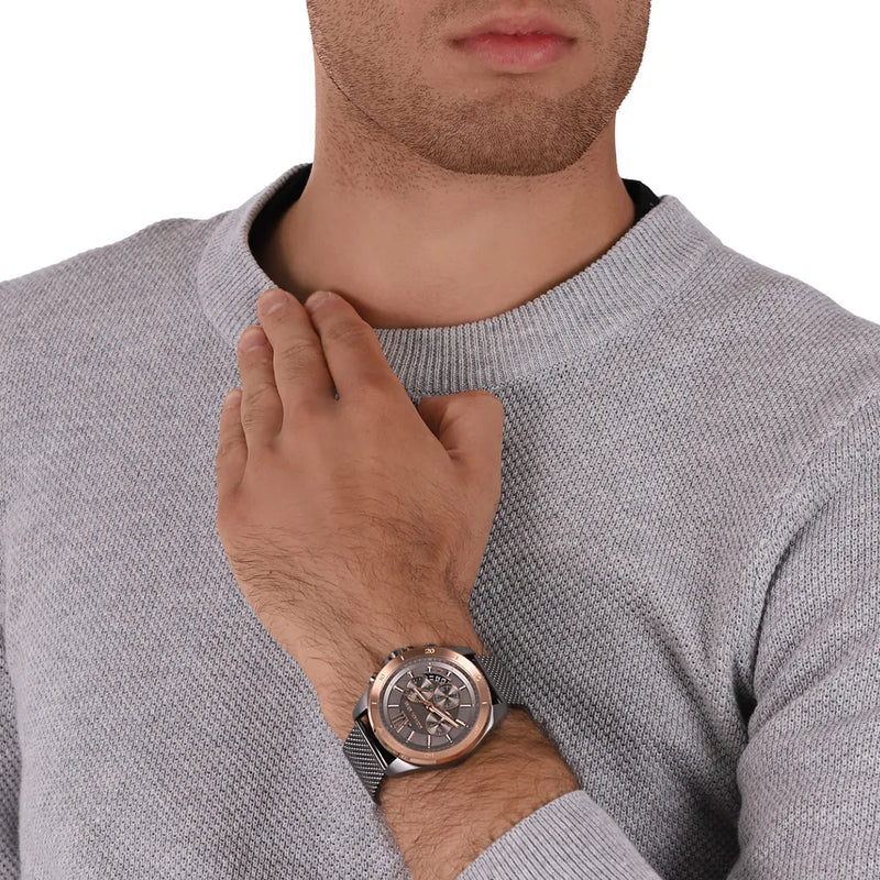 Michael Kors Brecken Chronograph Grey Dial Silver Mesh Strap Watch For Men - MK8868 Buy Now By Michael Kors