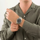 Michael Kors Hutton Chronograph Blue Dial Blue Steel Strap Watch For Men - MK8952 Buy Now By Michael Kors