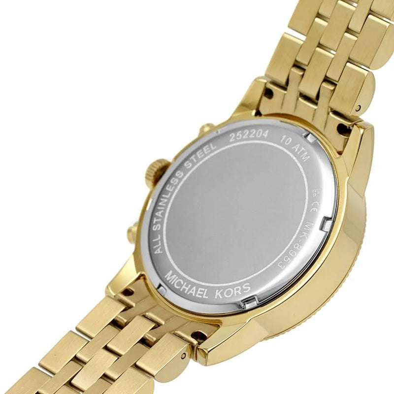 Michael Kors Hutton Chronograph Gold Dial Gold Steel Strap Watch For Men - MK8953 Buy Now By Michael Kors