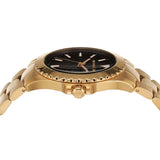 Michael Kors Everest Three-Hand Black Dial Gold Steel Strap Watch For Men - MK9078 Buy Now By Michael Kors