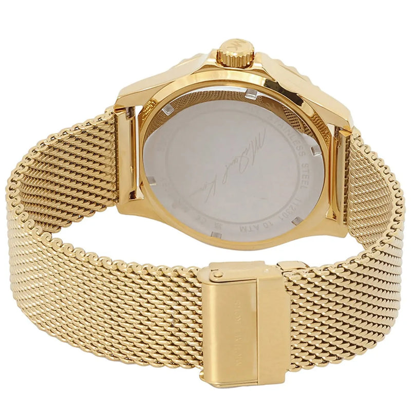 Michael Kors Everest Chronograph Gold Dial Gold Mesh Strap Watch For Men - MK9083 Buy Now By Michael Kors
