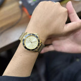 Michael Kors Everest Chronograph Gold Dial Gold Mesh Strap Watch For Men - MK9083 Buy Now By Michael Kors