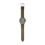 Michael Kors Pilot Chronograph Grey Dial Grey Leather Strap Watch for Men - MK9129 Buy Now By Michael Kors