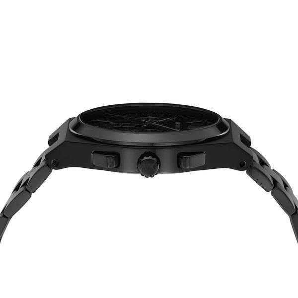 Michael Kors Lennox Chronograph Black Dial Black Steel Strap Watch For Men - MK9146 Buy Now By Michael Kors