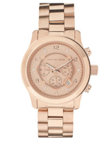 Michael Kors Runway Chronograph Rose Gold Dial Rose Gold Steel Strap Watch for Men - MK8096 Buy Now By Michael Kors