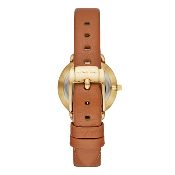 Michael Kors Portia Quartz White Dial Brown Leather Strap Watch For Women - MK2734 Buy Now By Michael Kors