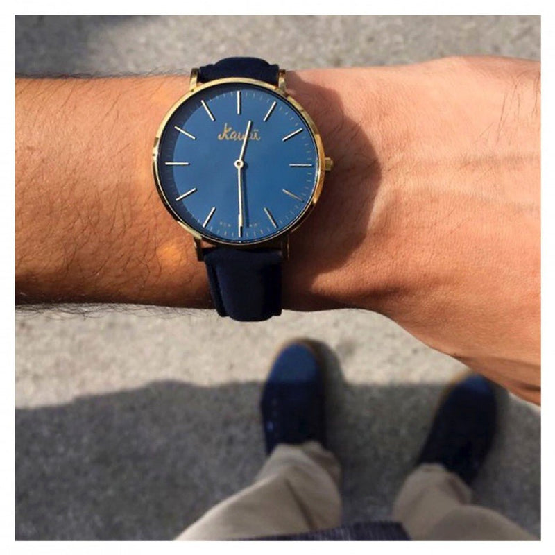 Hugo Boss Jackson Blue Dial Black Leather Strap Watch for Men - 1513371 Buy Now By Hugo Boss
