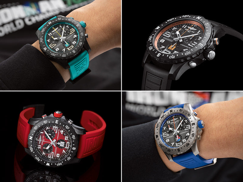 Breitling Endurance Pro Ironman 70.3 World Championship Grey Dial Turquoise Rubber Strap Watch for Men - X823105C1M1S1