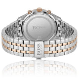 Shop Hugo Boss Associate Chronograph Black Dial Two Tone Steel Strap Watch for Men - 1513840 in USA
