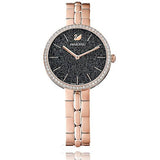 Shop Swarovski Cosmopolitan Black Dial Rose Gold Steel Strap Watch for Women - 5517797 in USA