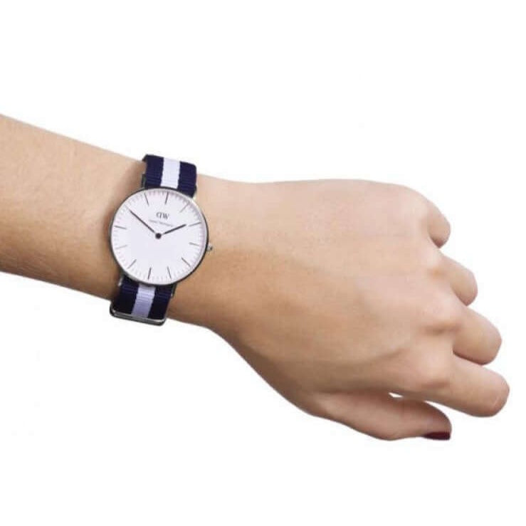 Daniel Wellington Classic Glasgow White Dial Two Tone NATO Strap Unisex Watch - DW00100047 Buy Now By Daniel Wellington