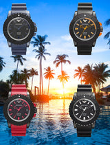Emporio Armani Sportivo Quartz Black Dial Black Silicone Strap Watch For Men - AR5969 Buy Now By Emporio Armani