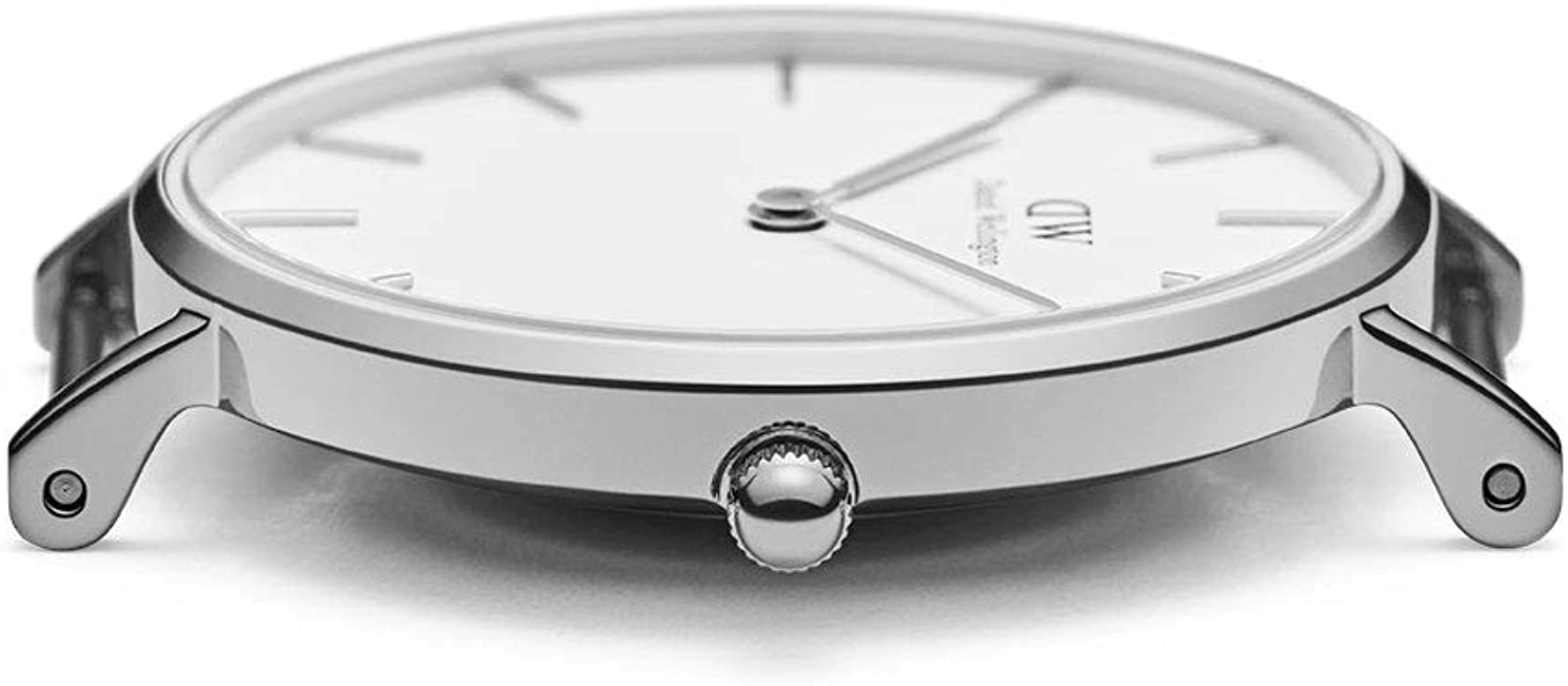 Daniel Wellington Classic Reading White Dial Black Leather Strap Watch For Men - DW00100028
