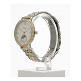 Fossil Jacqueline Analog Moonphase Mother of Pearl White Dial Two Tone Steel Strap Watch for Women - ES5166 Buy Now By Fossil