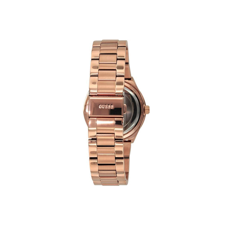 Guess Mini Spectrum Quartz Rose Gold Dial Rose Gold Steel Strap Watch For Women - W0122L3 Buy Now By Guess