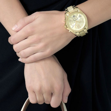 Michael Kors Bradshaw Gold Dial Gold Steel Strap Watch for Women - MK5722 Buy Now By Michael Kors