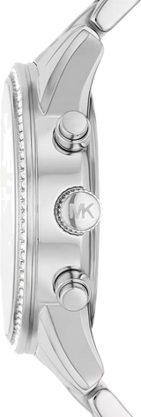 Michael Kors Ritz Chronograph Crystals Silver Dial Silver Steel Strap Watch For Women - MK7301 Buy Now By Michael Kors