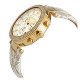 Michael Kors Tibby Multifunction Silver Dial White Leather Strap Watch For Women - MK6967 Buy Now By Michael Kors