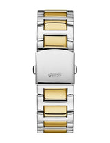Guess Frontier Chronograph Crystals Silver Dial Two Tone Steel Strap Watch for Men - W0799G4 Buy Now By Guess