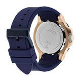 Shop Guess Rigor Blue Dial Blue Silicone Strap Watch For Men - W0247G3 in USA