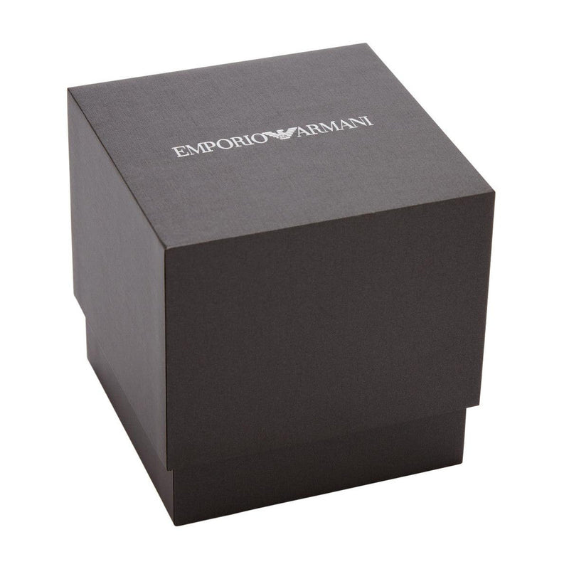 Emporio Armani Paolo Chronograph Black Dial Silver Steel Strap Watch For Men - AR11602 Buy Now By Emporio Armani