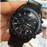 Emporio Armani Sigma Chronograph Blue Dial Black Silicone Strap Watch For Men - AR6121 Buy Now By Emporio Armani