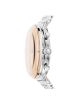 Emporio Armani Aviator Chronograph Beige Dial Silver Steel Strap Watch For Men - AR11239 Buy Now By Emporio Armani