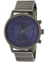 Hugo Boss Architectural Blue Dial Grey Steel Strap Watch for Men - 1513574 Buy Now By Hugo Boss