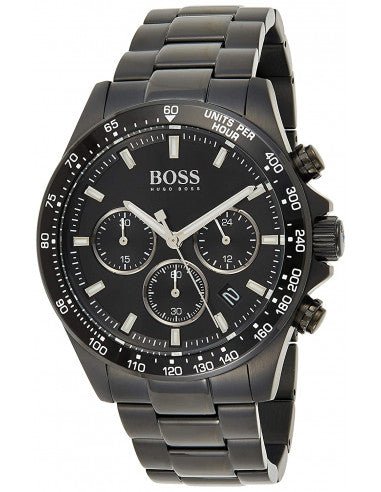 Hugo Boss Hero Black Dial Black Steel Strap Watch for Men - 1513754 Buy Now By Hugo Boss