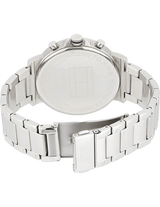 Tommy Hilfiger Daniel Black Dial Silver Steel Strap Watch for Men - 1710413