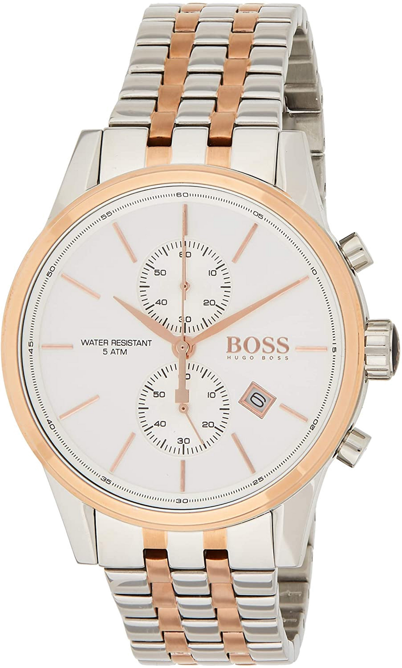 Hugo Boss Jet Silver Dial Two Tone Steel Strap Watch for Men - 1513385 Buy Now By Hugo Boss