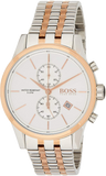 Hugo Boss Jet Chronograph Silver Dial Two Tone Steel Strap Watch for Men - 1513385