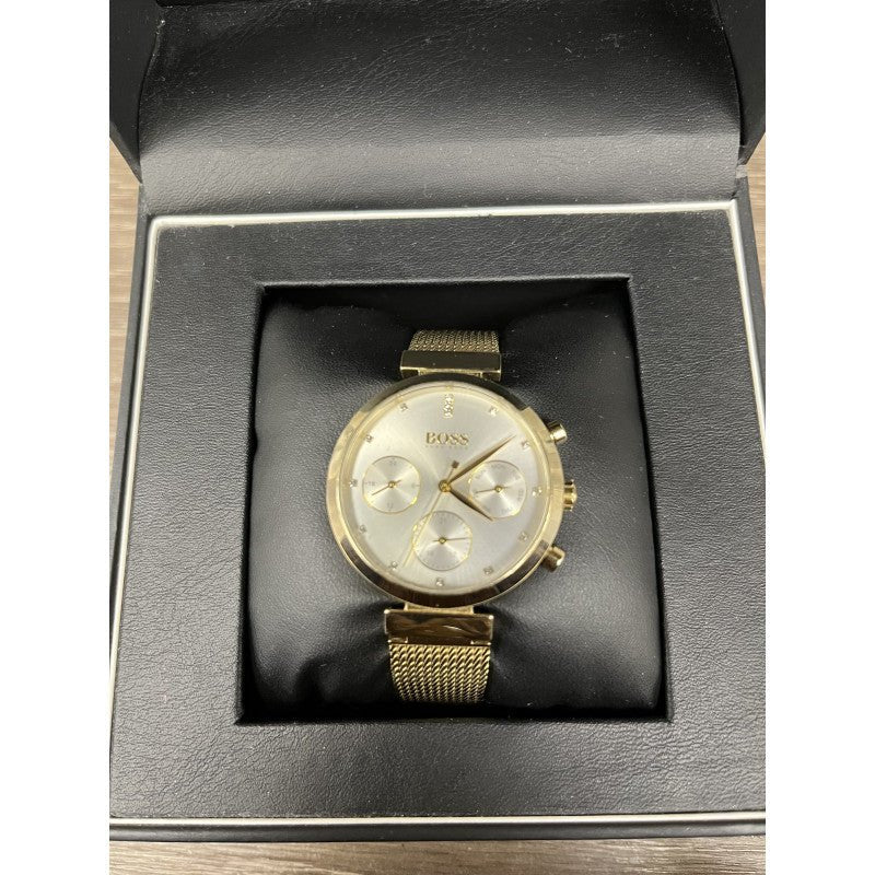 Hugo Boss Flawless White Dial Gold Mesh Bracelet Watch for Women - 1502552 Buy Now By Hugo Boss
